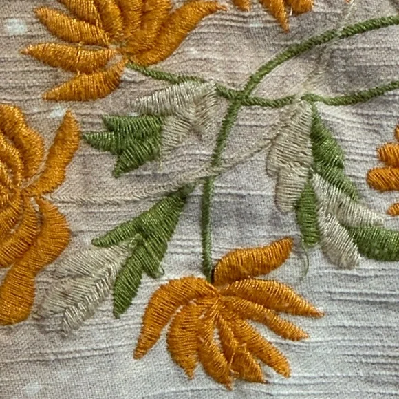 Free People Augusta Floral Embroidered Tan Braid Tie Boho Shorts - Picture 14 of 16